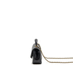 Chanel Top Handle Mini Rectangular Flap Bag Lambskin Black GHW (Microchip)