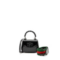 Gucci bamboo 1947 mini bag leather black with black hardware