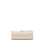 CHANEL 2.55 226 REISSUE DOUBLE FLAP BAG AGED CALFSKIN WHITE GHW