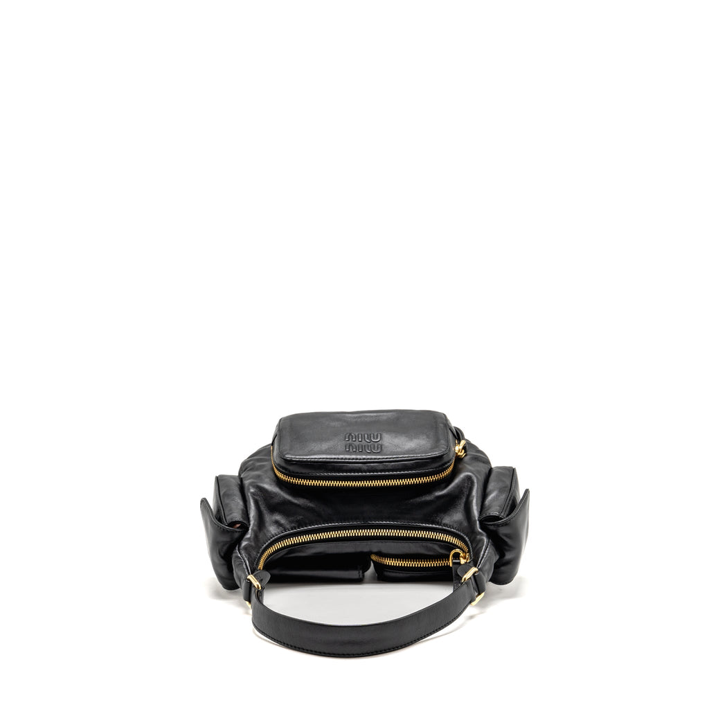 Miu Miu multi pocket bag Nappa lambskin black GHW