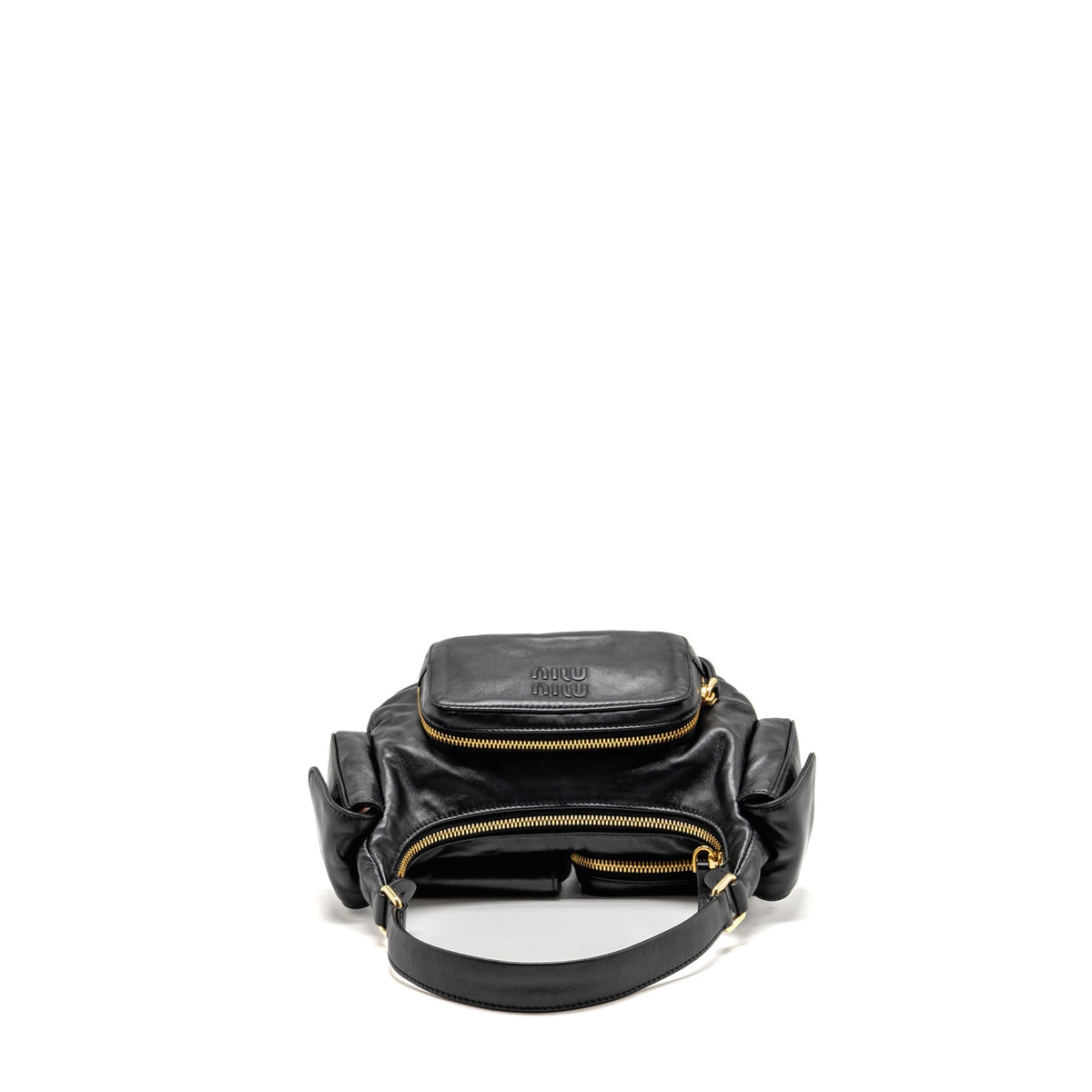 Miu Miu multi pocket bag Nappa lambskin black GHW
