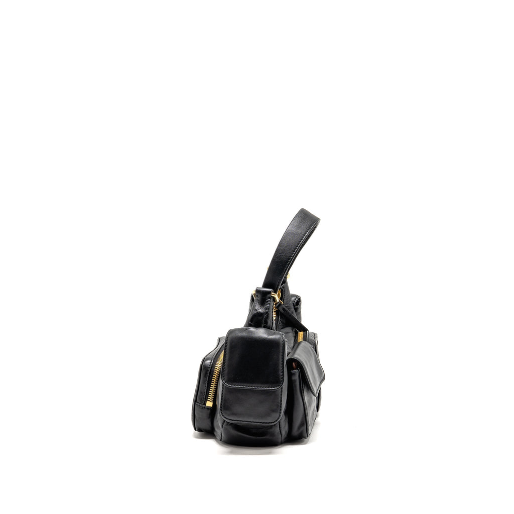 Miu Miu multi pocket bag Nappa lambskin black GHW