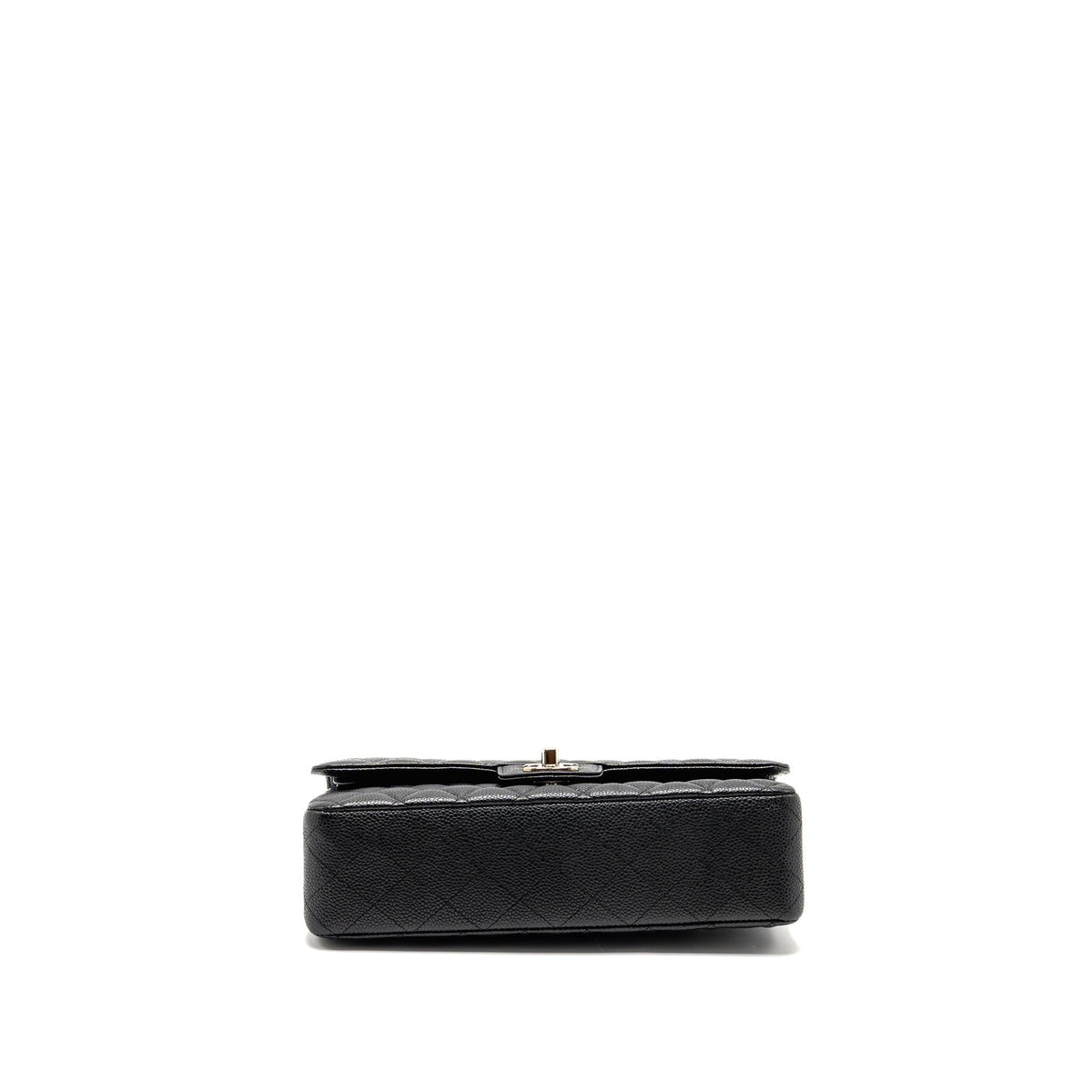 CHANEL MEDIUM CLASSIC DOUBLE FLAP BAG CAVIAR BLACK SHW
