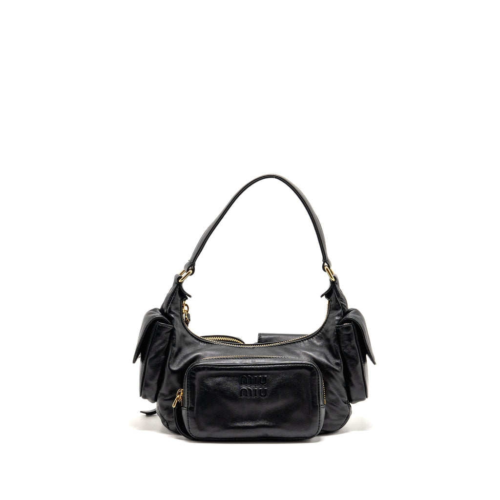 Miu Miu multi pocket bag Nappa lambskin black GHW