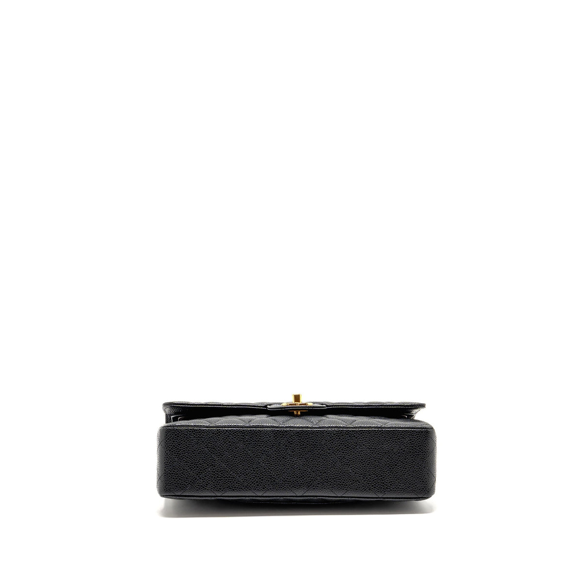 CHANEL MEDIUM CLASSIC DOUBLE FLAP BAG CAVIAR BLACK GHW