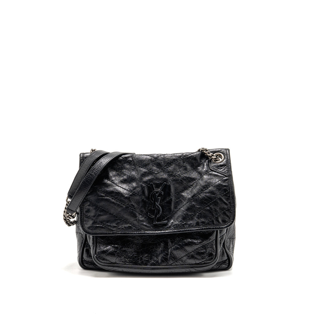 Saint Laurent medium Nikki bag calfskin black SHW