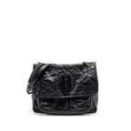 Saint Laurent medium Nikki bag calfskin black SHW