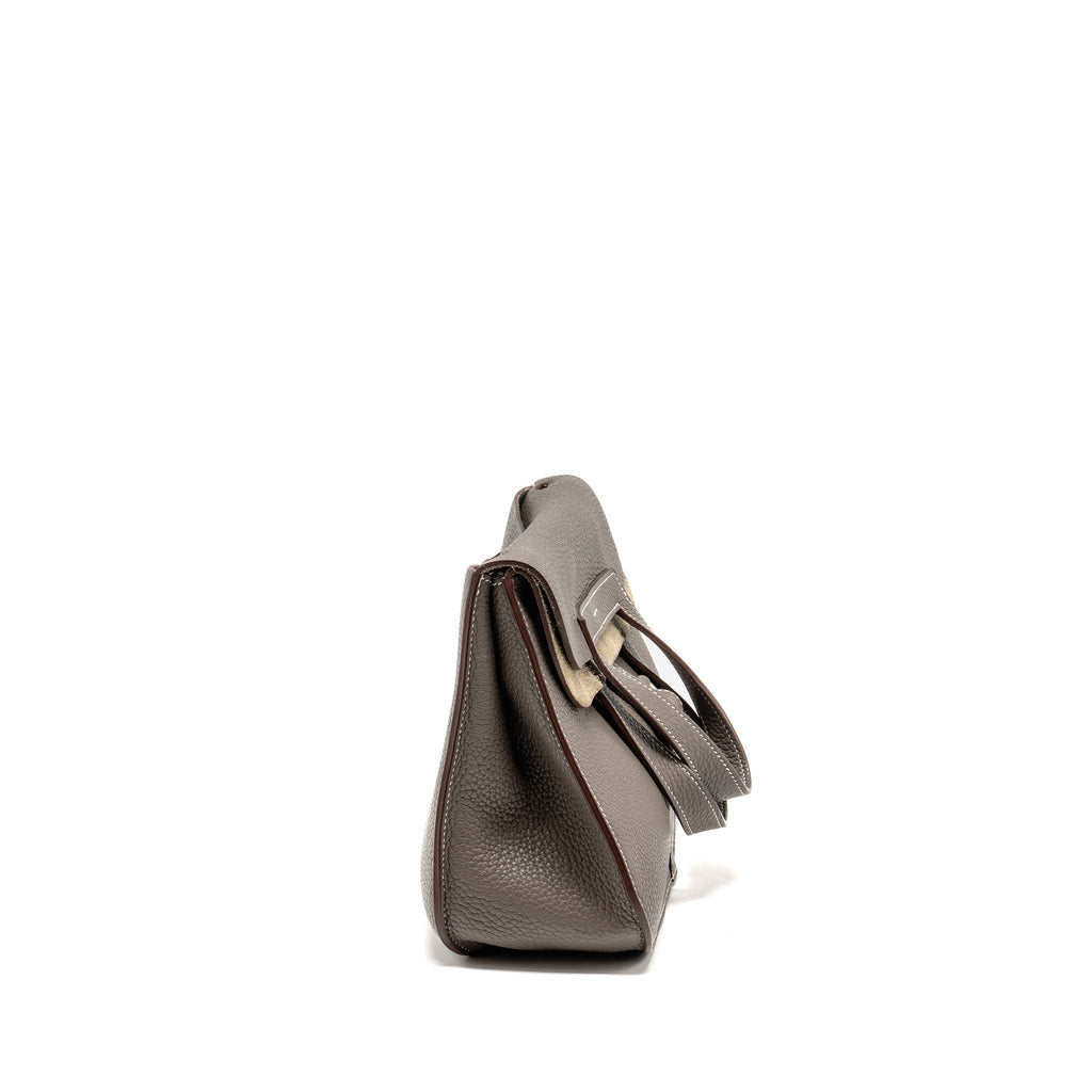 Hermes Halzan 31 clemence gris etain SHW