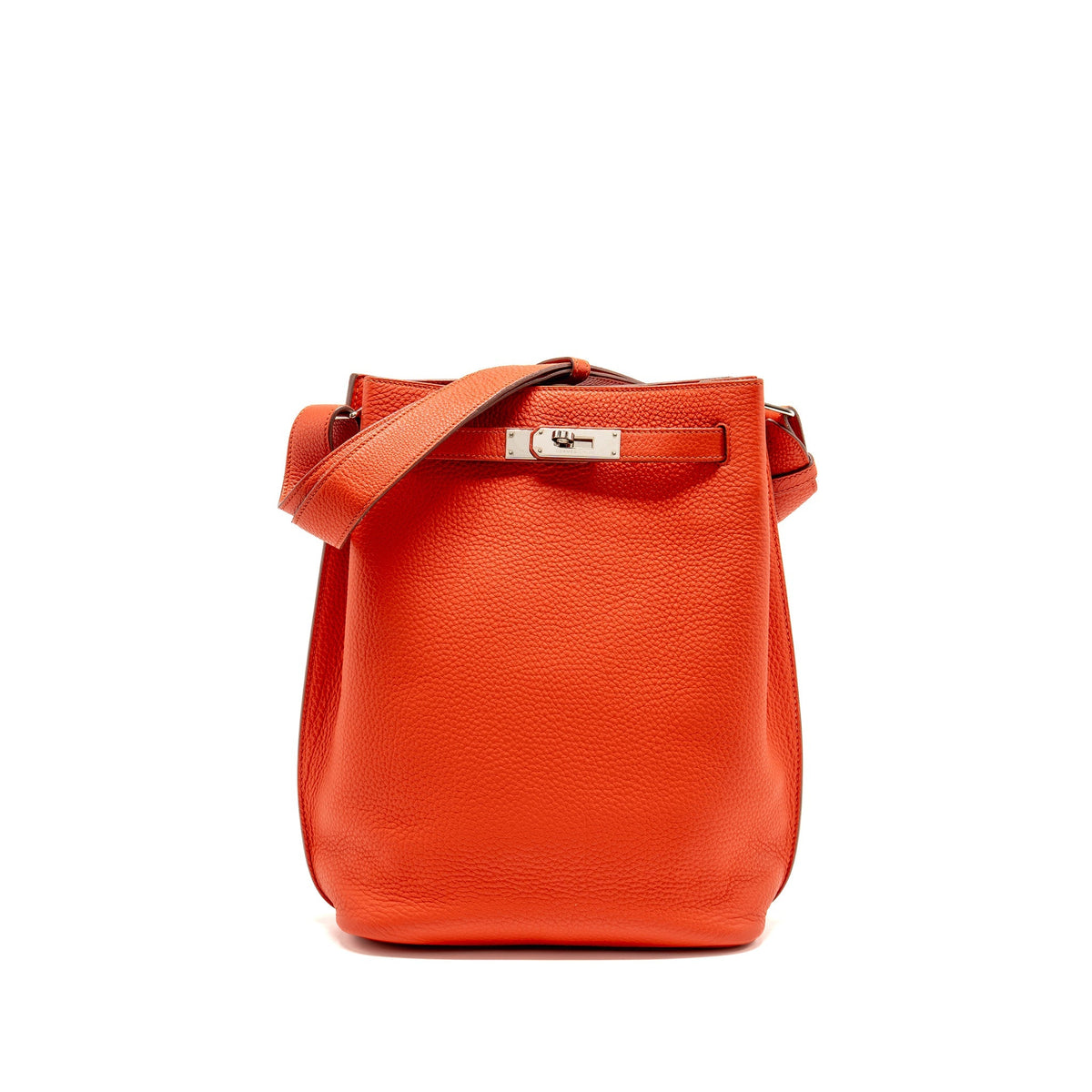 Hermes So Kelly 22 togo capucine SHW