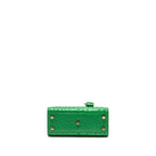 Saint Laurent/YSL Nano Sac de Jour Tote Ostrich Green GHW