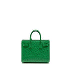 Saint Laurent/YSL Nano Sac de Jour Tote Ostrich Green GHW