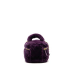 Chanel 22a top handle small vanity case shearling purple GHW (microchip)