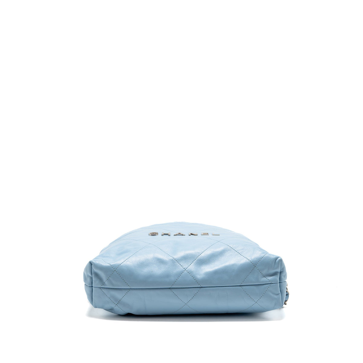 Chanel Small 22 Backpack Shiny Calfskin Sky Blue Brushed SHW (Microchip)
