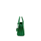 Saint Laurent/YSL Nano Sac de Jour Tote Ostrich Green GHW