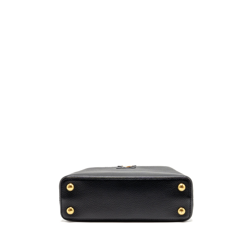 LOUIS VUITTON CAPUCINES BB CALFSKIN BLACK GHW