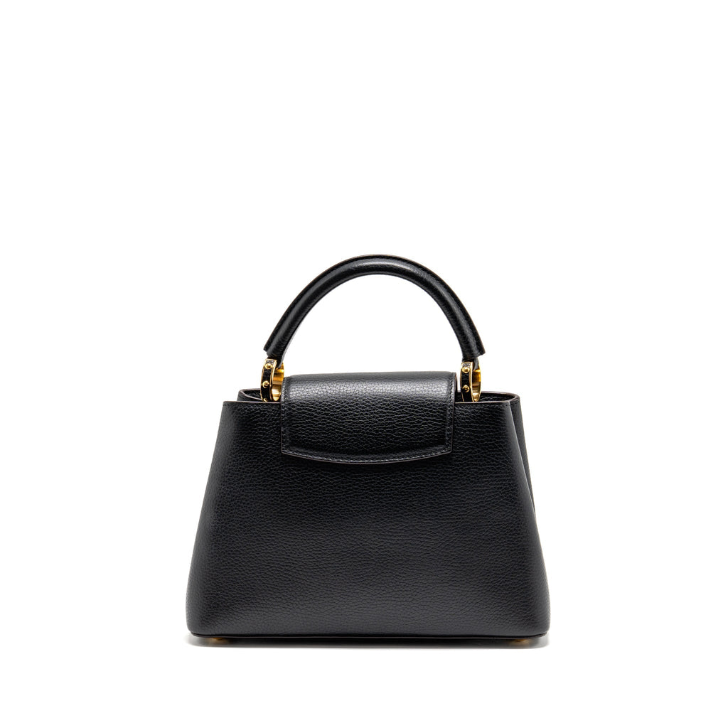 LOUIS VUITTON CAPUCINES BB CALFSKIN BLACK GHW