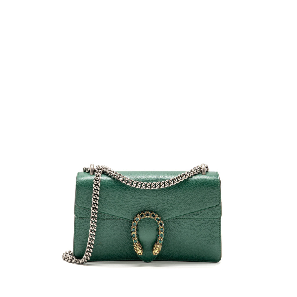 Gucci Small Dionysus bag calfskin green GHW