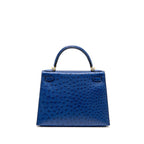 Hermes kelly 28 ostrich blue saphir GHW