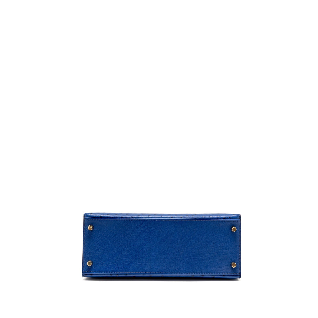 Hermes kelly 28 ostrich blue saphir GHW