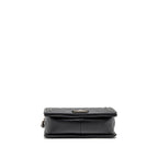 CHANEL MEDIUM BOY BAG CHEVRON CAVIAR BLACK RUTHENIUM SILVER HARDWARE