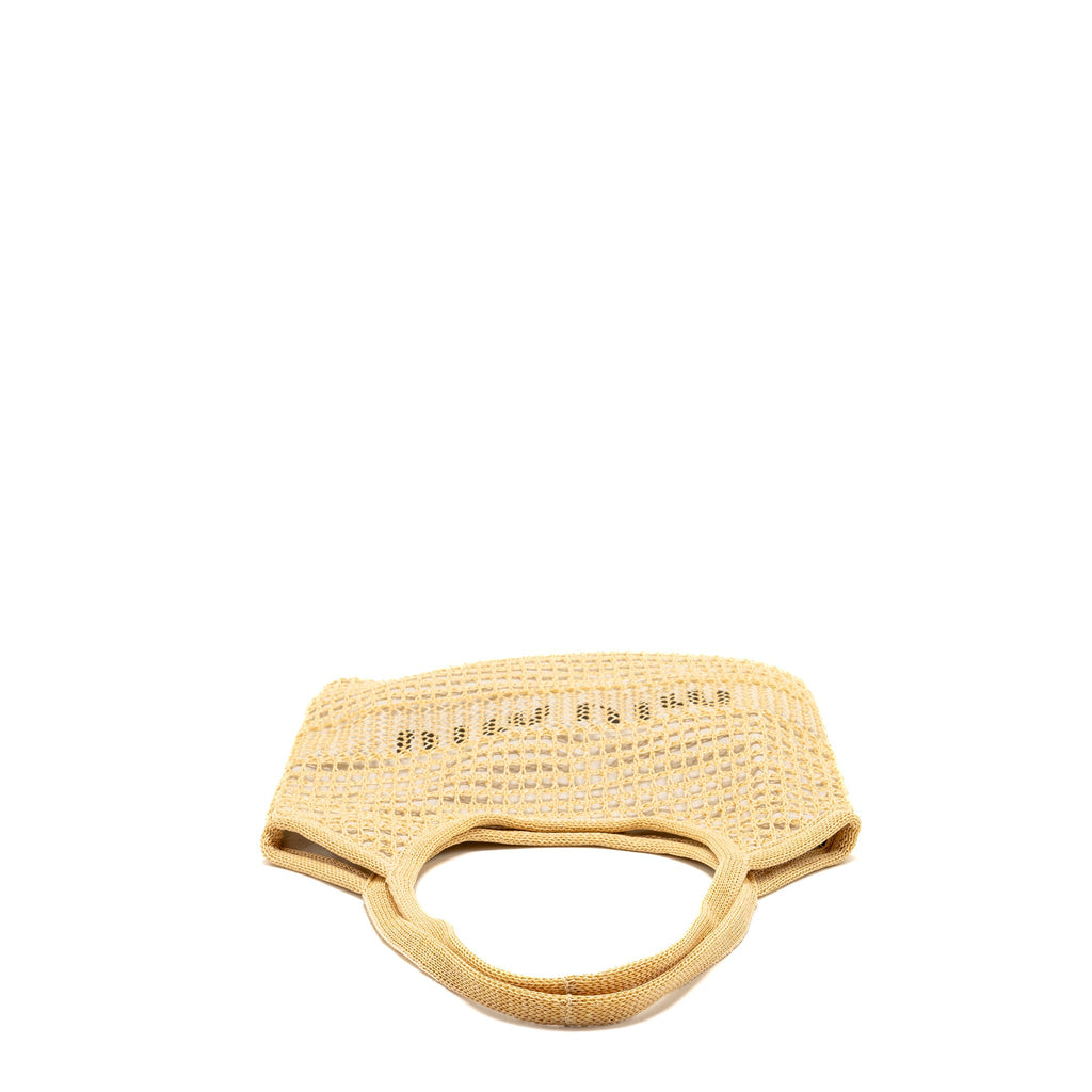 Miu Miu Ivy Bag Raffia-effect/Linen Natural