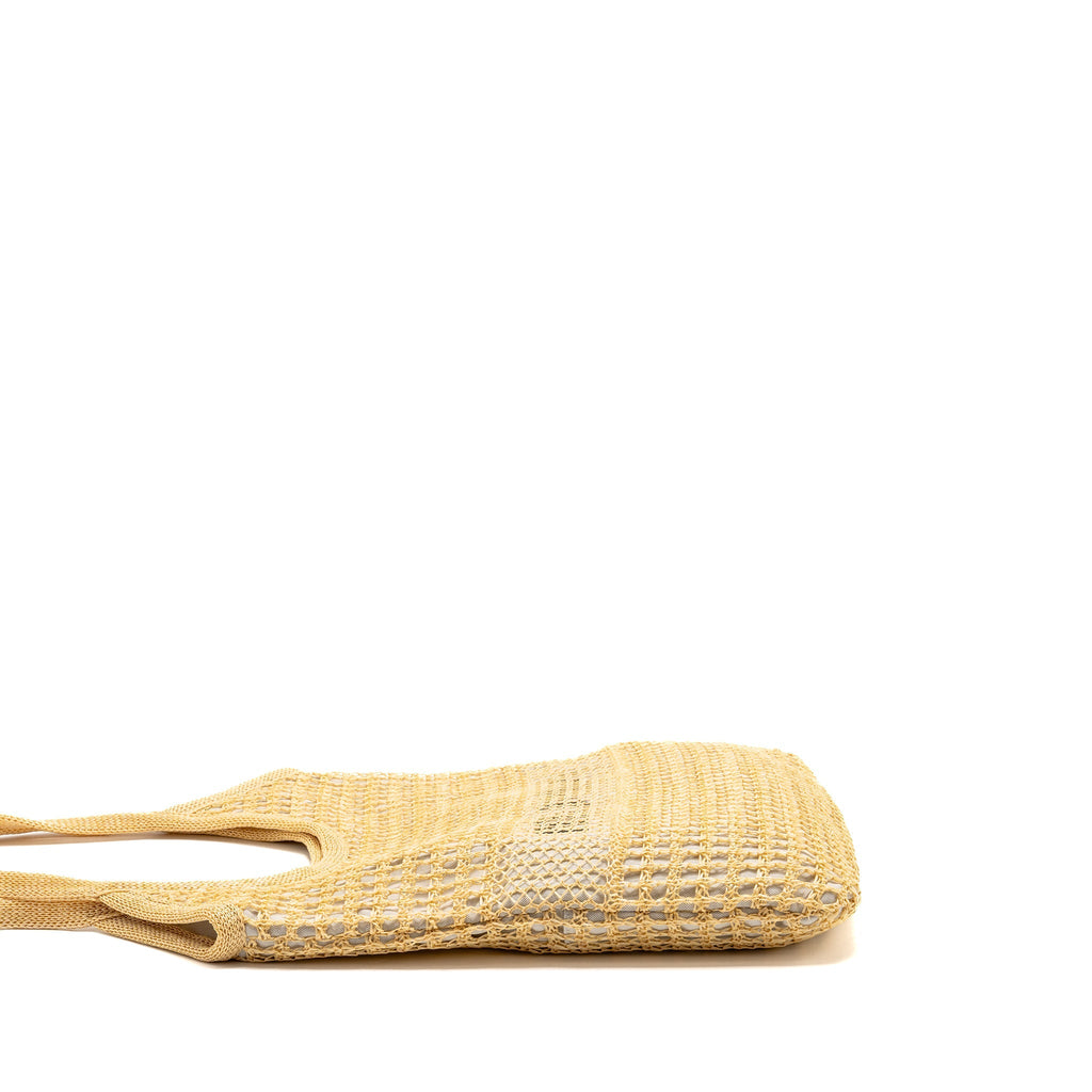 Miu Miu Ivy Bag Raffia-effect/Linen Natural