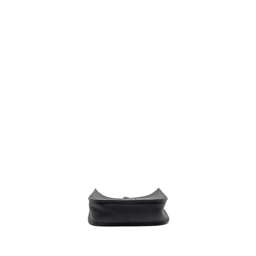 Hermes Mini Evelyne Clemence Black SHW