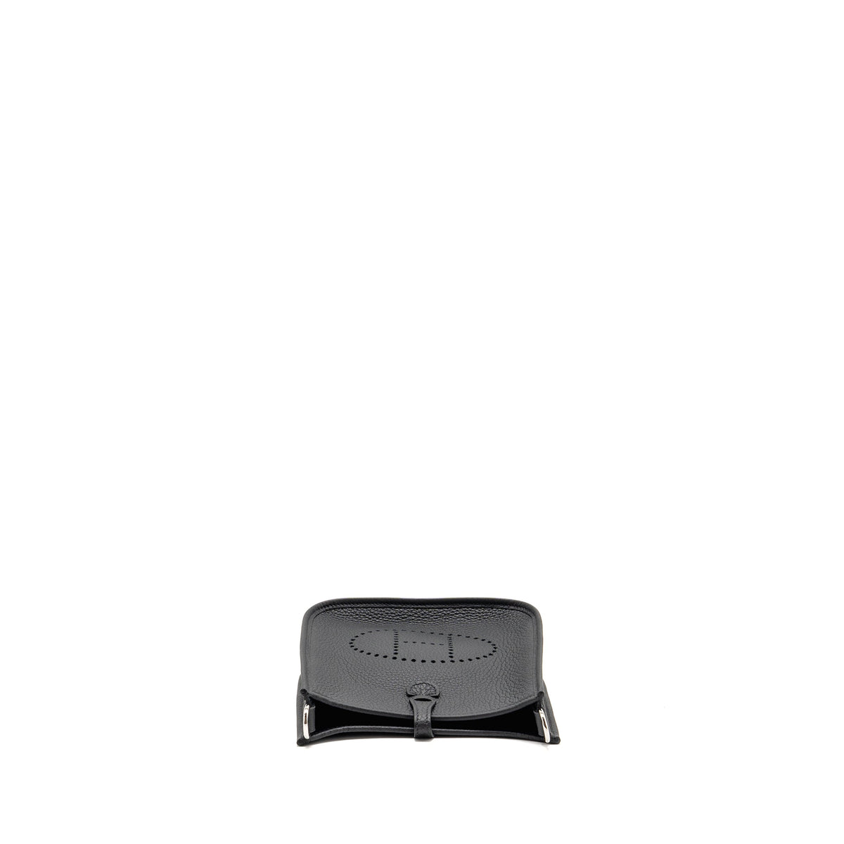 Hermes Mini Evelyne Clemence Black SHW