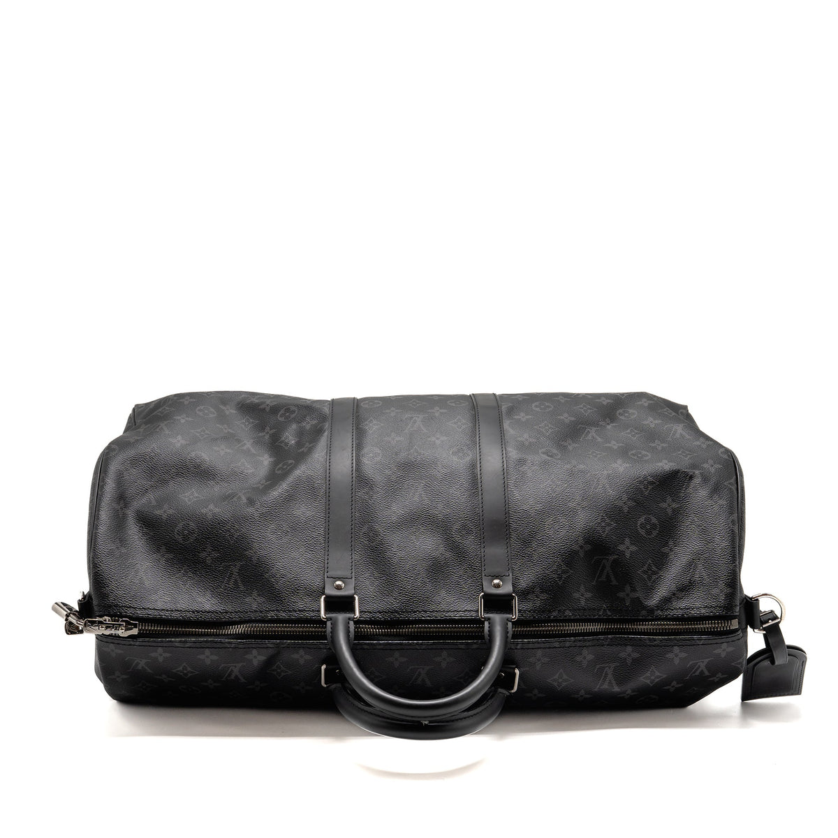 Louis Vuitton Keepall Bandoulière 55 Monogram Eclipse Coated Canvas Black SHW