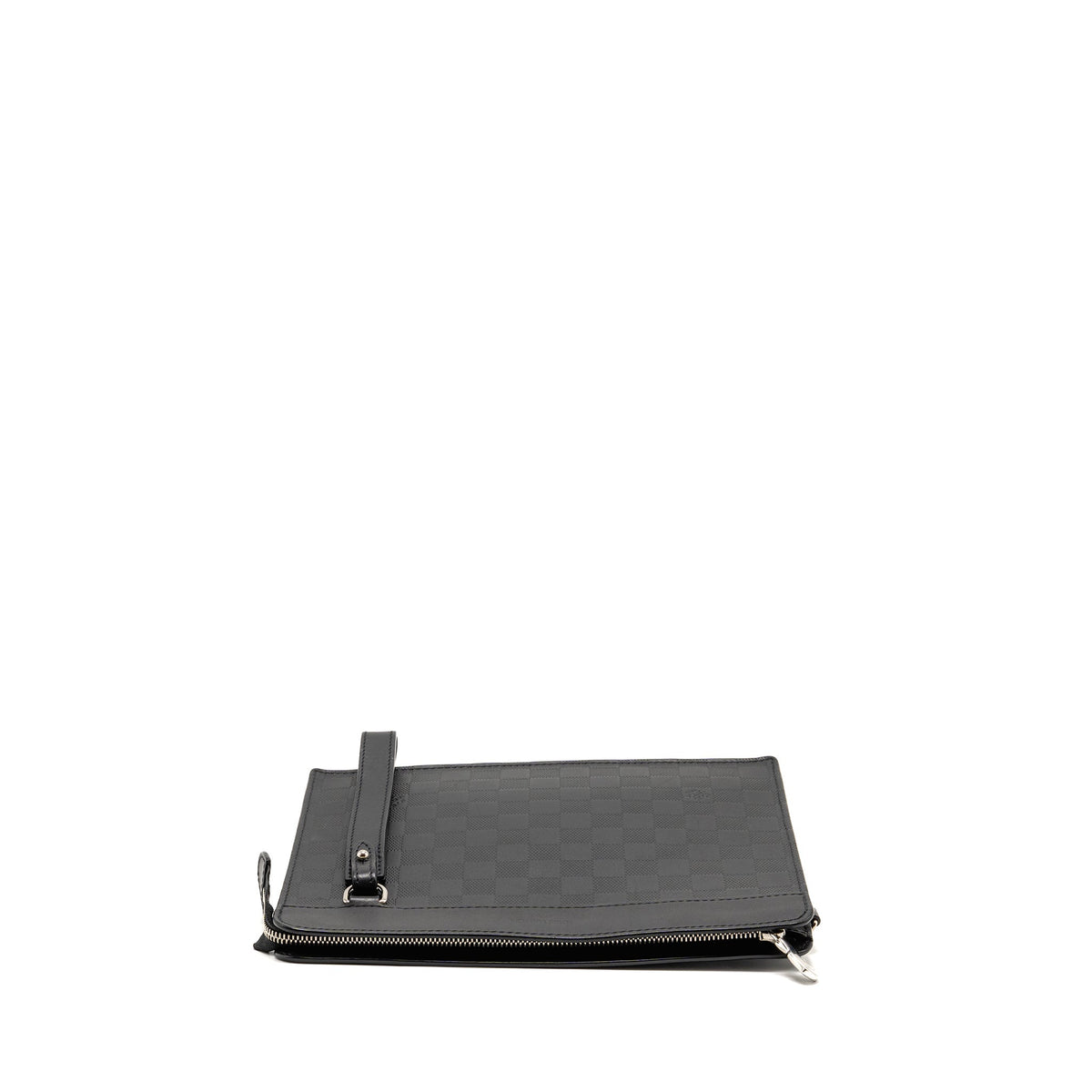 Louis Vuitton infini stand pouch/clutch damier canvas black SHW