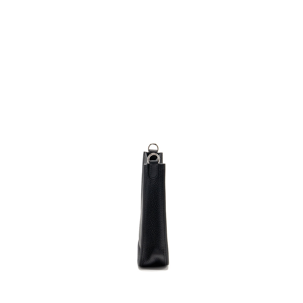 Hermes Mini Evelyne Clemence Black SHW