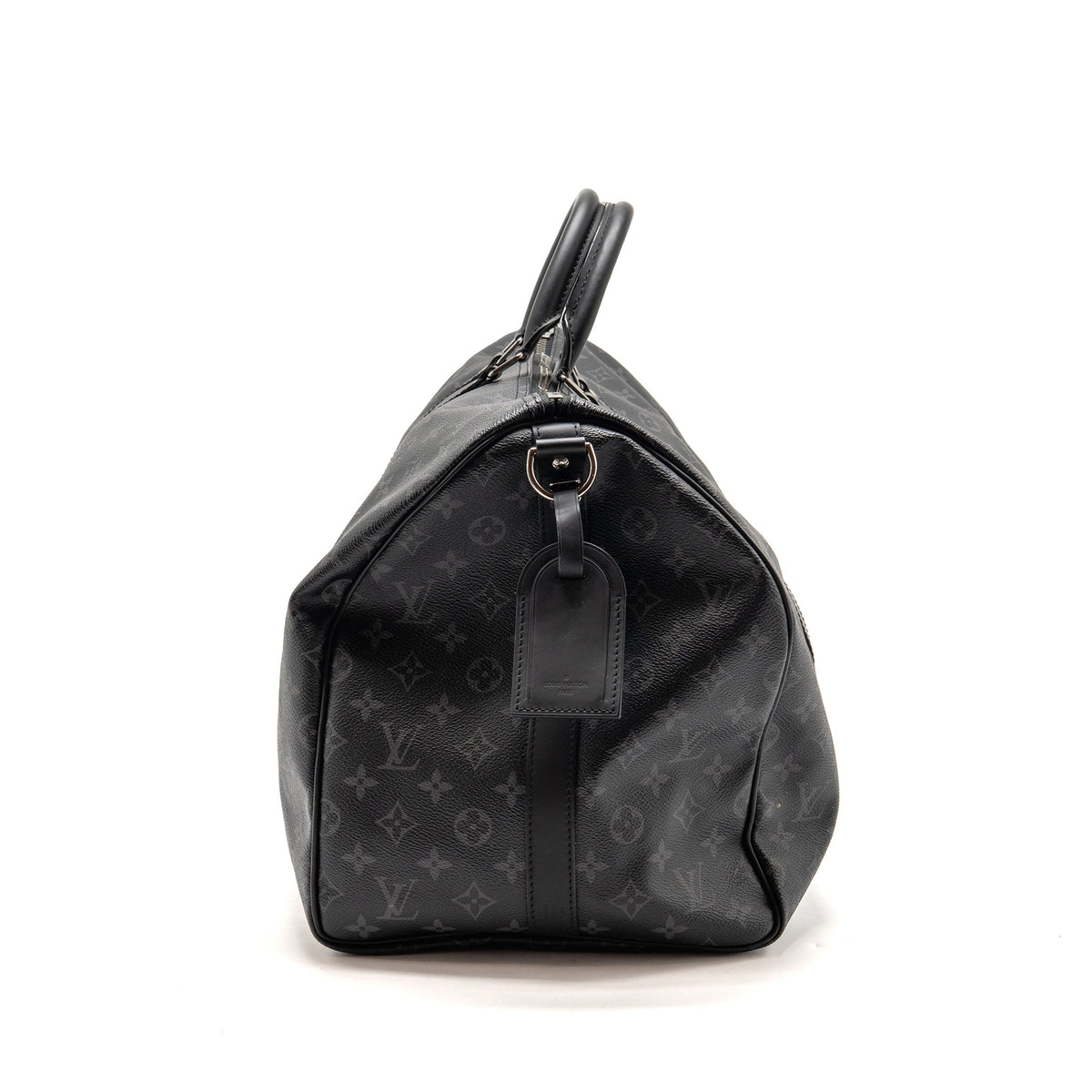 Louis Vuitton Keepall Bandoulière 55 Monogram Eclipse Coated Canvas Black SHW