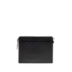 Louis Vuitton infini stand pouch/clutch damier canvas black SHW