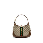 GUCCI JACKIE 1961 SMALL SHOULDER BAG GG SUPREME CANVAS/CALFSKIN BROWN/MULTICOLOUR GHW