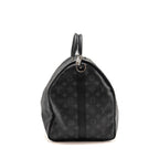 Louis Vuitton Keepall Bandoulière 55 Monogram Eclipse Coated Canvas Black SHW