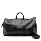 Louis Vuitton Keepall Bandoulière 55 Monogram Eclipse Coated Canvas Black SHW