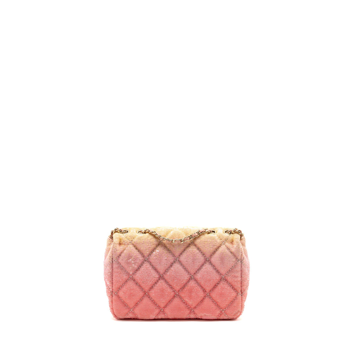 Chanel mini flap bag ombré sequin Pink LGHW