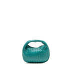 Bottega Veneta Vintage Mini Hobo Bag Lambskin Blue SHW