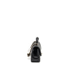 CHANEL TOP HANDLE MINI RECTANGULAR FLAP BAG LAMBSKIN BLACK LGHW (MICROCHIP)