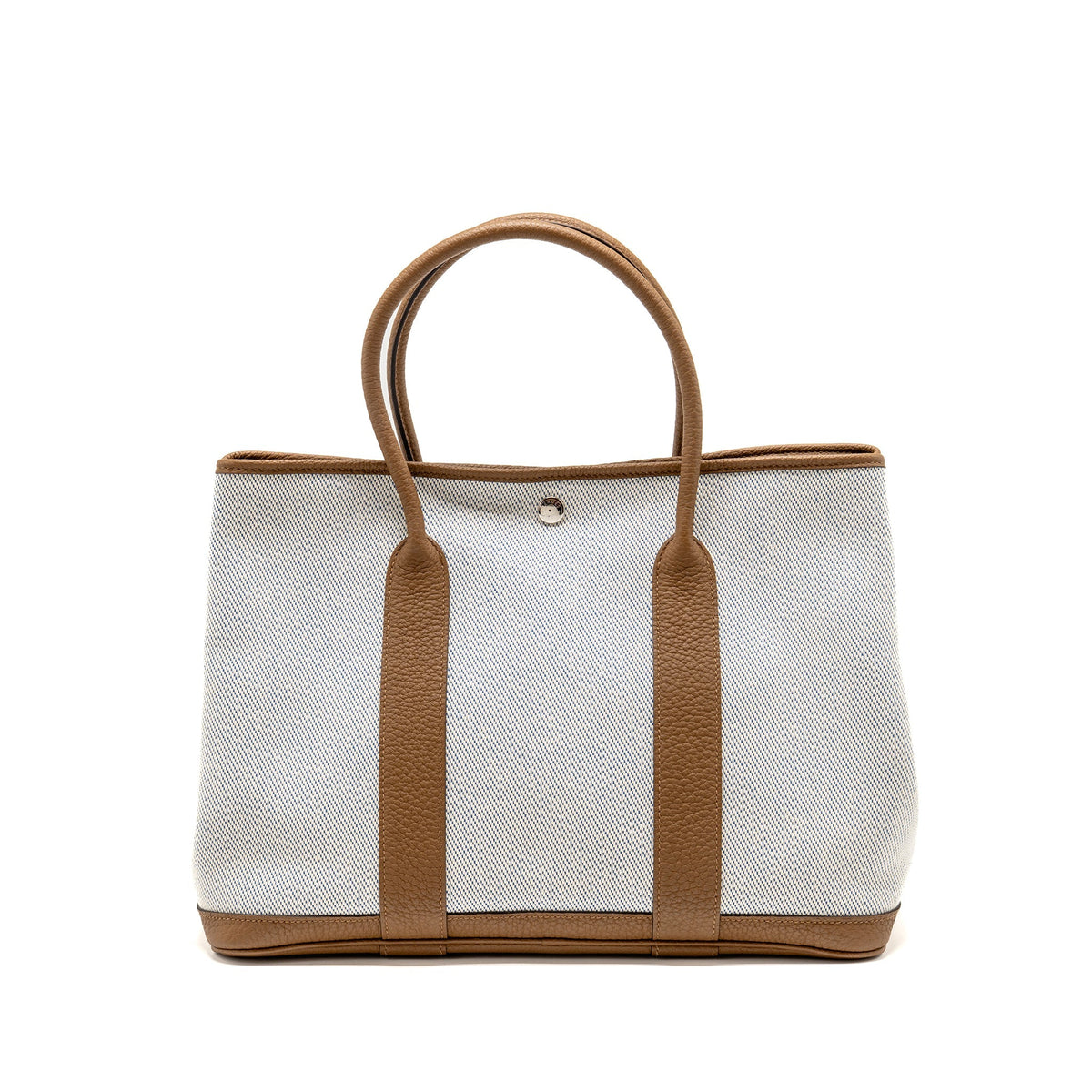 Hermes garden party 36 negonda/canvas ecru-bleu bill/alezan SHW