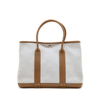 Hermes garden party 36 negonda/canvas ecru-bleu bill/alezan SHW