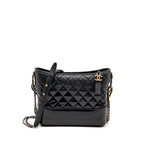 Chanel Large Gabrielle hobo bag calfskin/patent black multicolour hardware