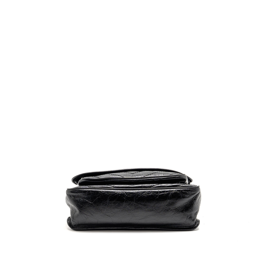Saint Laurent/YSL Medium Niki Aged Calfskin Black SHW
