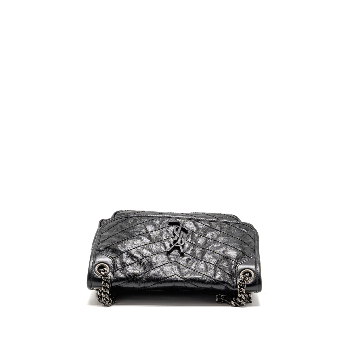 Saint Laurent/YSL Medium Niki Aged Calfskin Black SHW