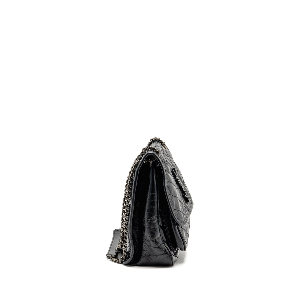 Saint Laurent/YSL Medium Niki Aged Calfskin Black SHW
