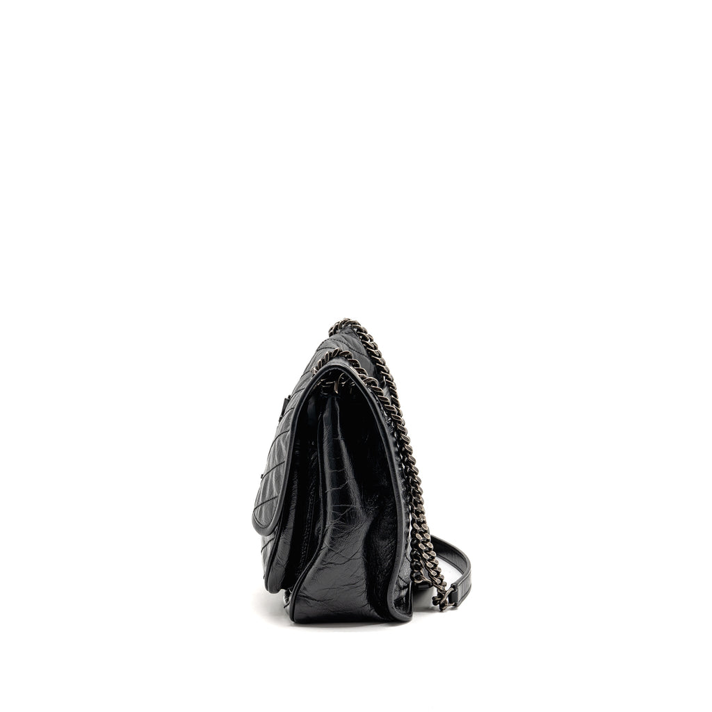 Saint Laurent/YSL Medium Niki Aged Calfskin Black SHW