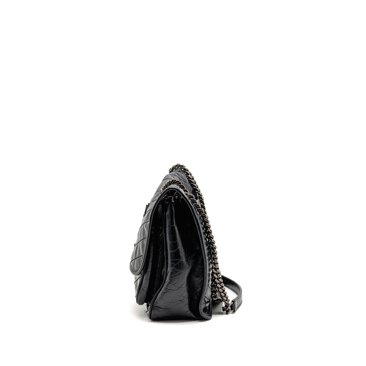 Saint Laurent/YSL Medium Niki Aged Calfskin Black SHW