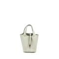 HERMES PICOTIN 18 LOCK BAG CLEMENCE GRIS NEVE SHW