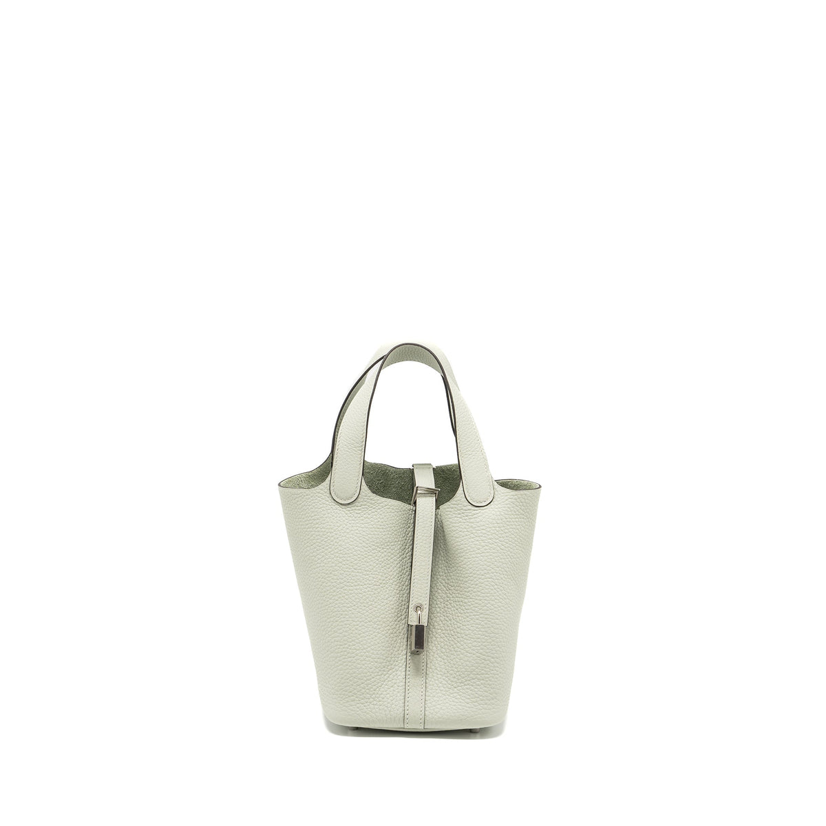 HERMES PICOTIN 18 LOCK BAG CLEMENCE GRIS NEVE SHW