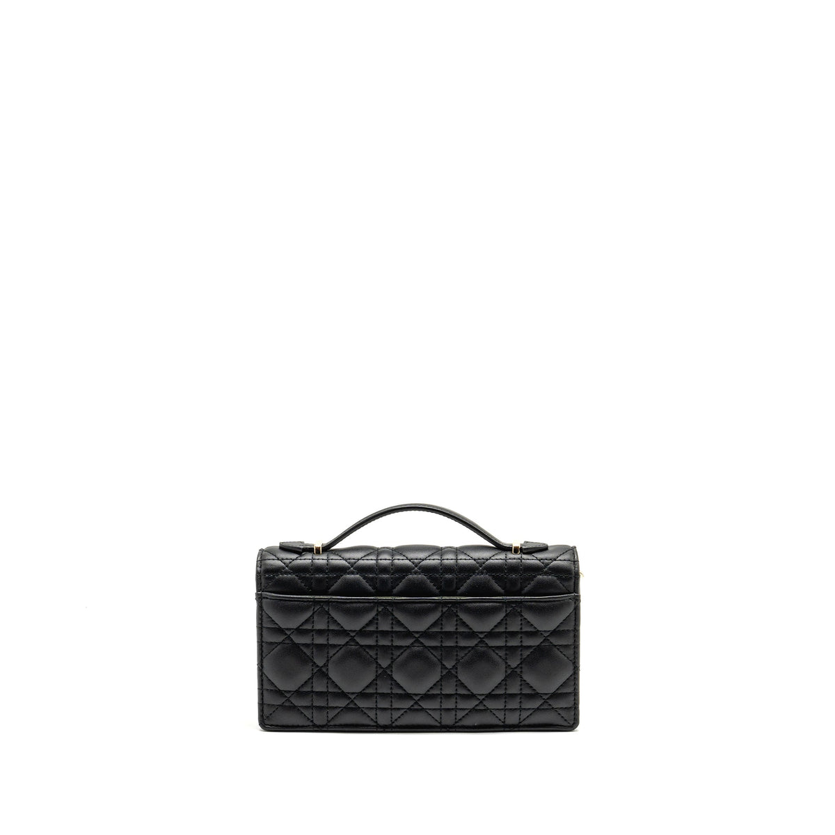 DIOR MY DIOR MINI BAG CANNAGE LAMBSKIN BLACK LGHW
